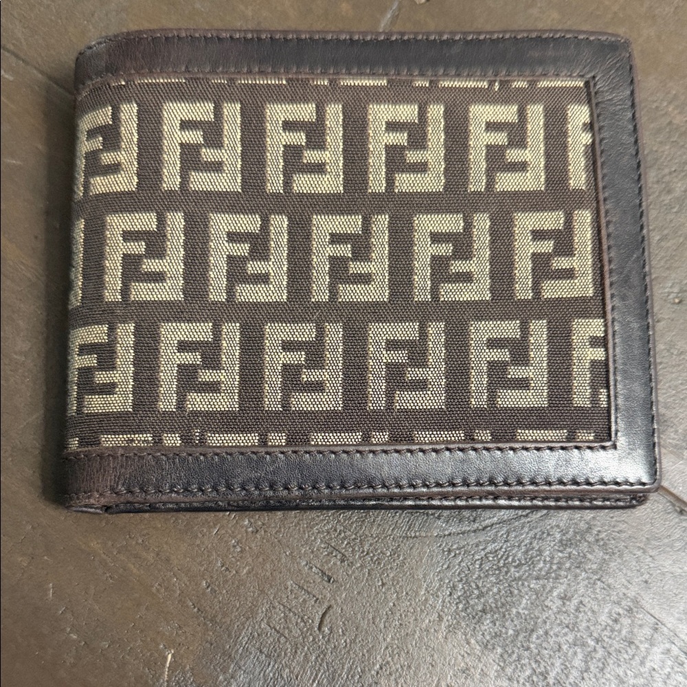 Fendi Brown and Cream Men's wallet